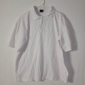297. NSI Short Sleeve Polo Shirt White Sz L